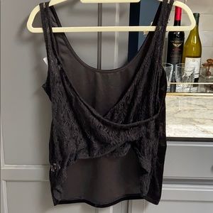 open back velvet top 🖤